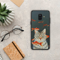 Thumbnail for Cat Goldfish - Samsung Galaxy A6 2018 case