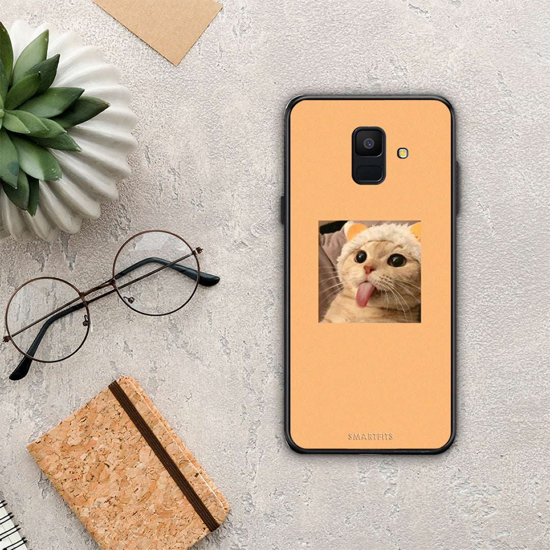 Cat Tongue - Samsung Galaxy A6 2018 case