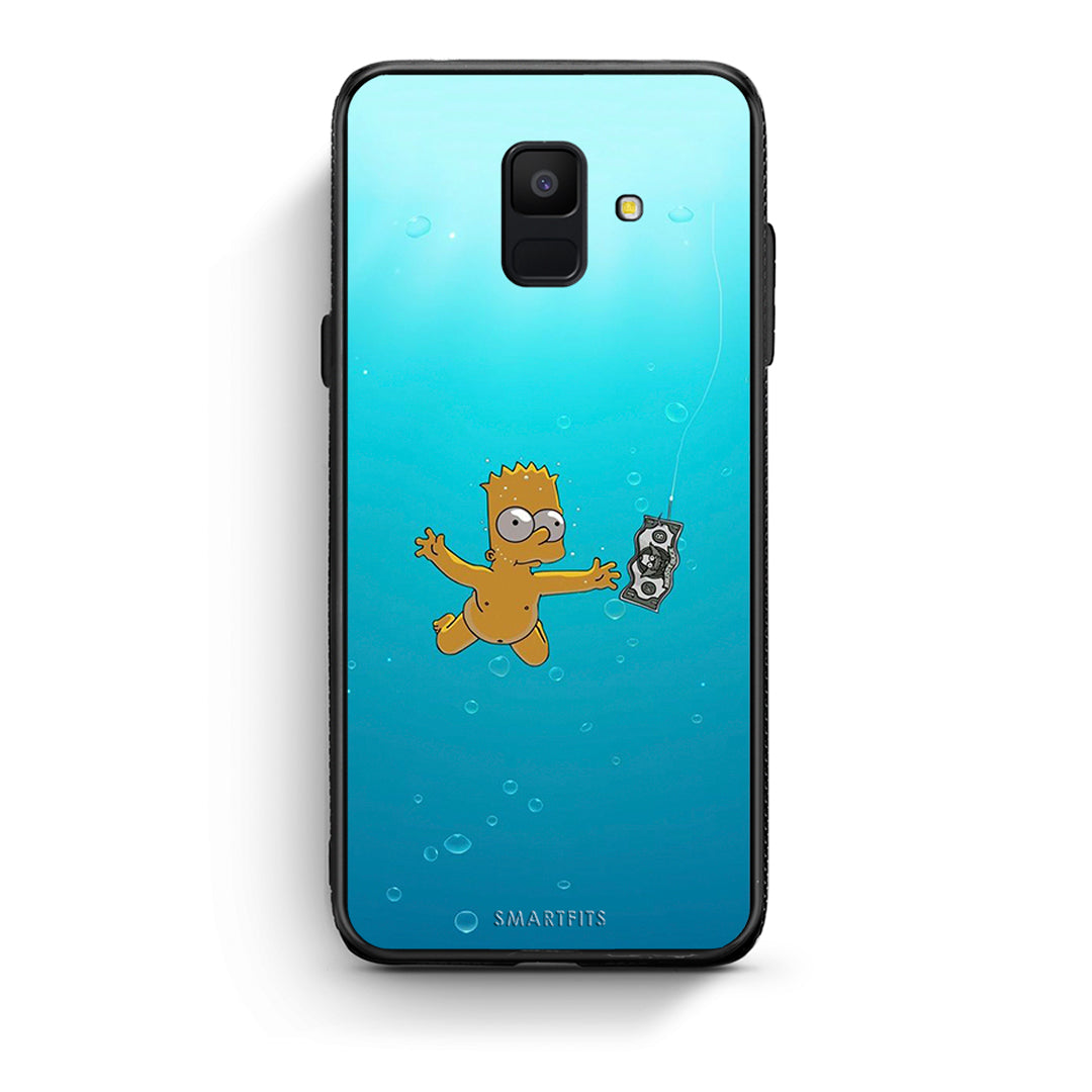 samsung A6 Chasing Money θήκη από τη Smartfits με σχέδιο στο πίσω μέρος και μαύρο περίβλημα | Smartphone case with colorful back and black bezels by Smartfits