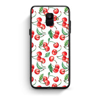 Thumbnail for samsung A6 Cherry Summer θήκη από τη Smartfits με σχέδιο στο πίσω μέρος και μαύρο περίβλημα | Smartphone case with colorful back and black bezels by Smartfits
