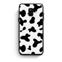 Thumbnail for samsung A6 Cow Print θήκη από τη Smartfits με σχέδιο στο πίσω μέρος και μαύρο περίβλημα | Smartphone case with colorful back and black bezels by Smartfits