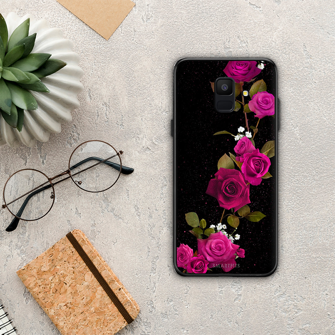 Flower Red Roses - Samsung Galaxy A6 2018 case