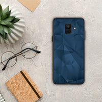 Thumbnail for Geometric Blue Abstract - Samsung Galaxy A6 2018 case