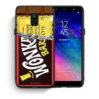 Thumbnail for Θήκη Samsung A6 2018 Golden Ticket από τη Smartfits με σχέδιο στο πίσω μέρος και μαύρο περίβλημα | Samsung A6 2018 Golden Ticket case with colorful back and black bezels