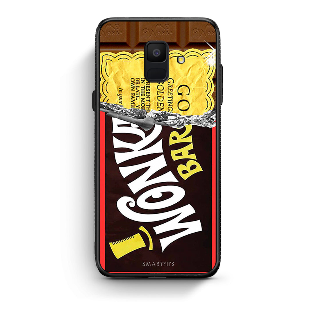 samsung A6 Golden Ticket θήκη από τη Smartfits με σχέδιο στο πίσω μέρος και μαύρο περίβλημα | Smartphone case with colorful back and black bezels by Smartfits