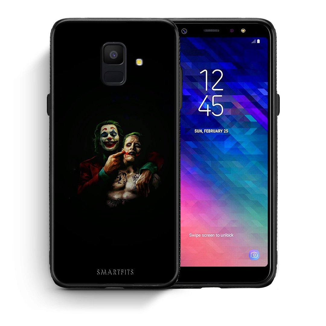 Θήκη Samsung A6 2018 Clown Hero από τη Smartfits με σχέδιο στο πίσω μέρος και μαύρο περίβλημα | Samsung A6 2018 Clown Hero case with colorful back and black bezels