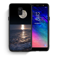 Thumbnail for Θήκη Samsung A6 2018 Moon Landscape από τη Smartfits με σχέδιο στο πίσω μέρος και μαύρο περίβλημα | Samsung A6 2018 Moon Landscape case with colorful back and black bezels