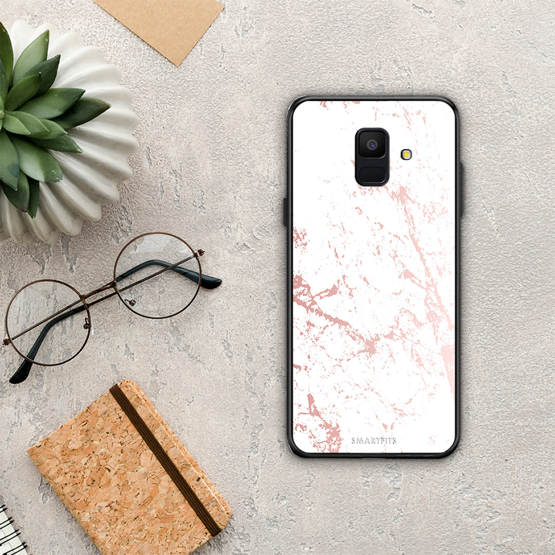 Marble Pink Splash - Samsung Galaxy A6 2018 case 