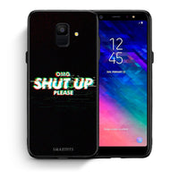 Thumbnail for Θήκη Samsung A6 2018 OMG ShutUp από τη Smartfits με σχέδιο στο πίσω μέρος και μαύρο περίβλημα | Samsung A6 2018 OMG ShutUp case with colorful back and black bezels
