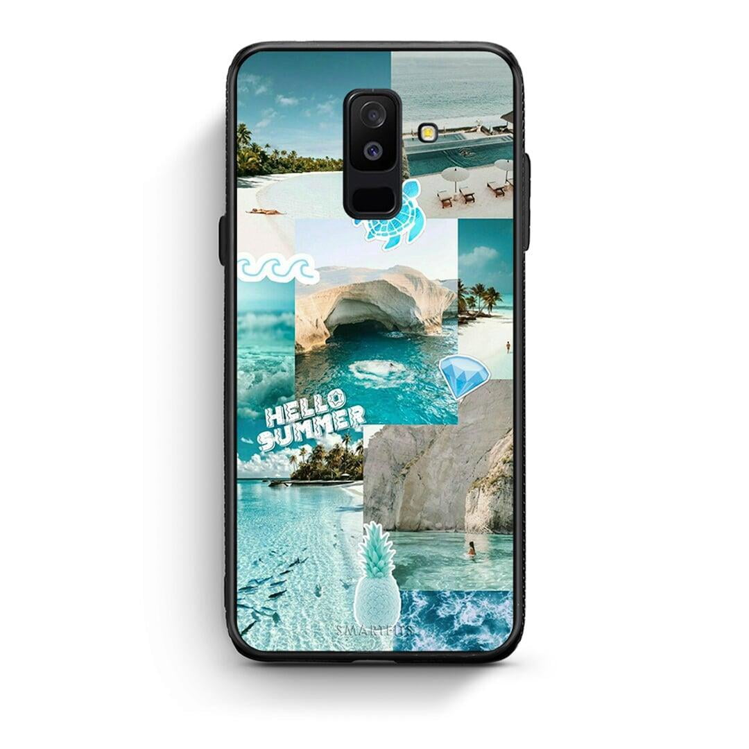 samsung A6 Plus Aesthetic Summer Θήκη από τη Smartfits με σχέδιο στο πίσω μέρος και μαύρο περίβλημα | Smartphone case with colorful back and black bezels by Smartfits
