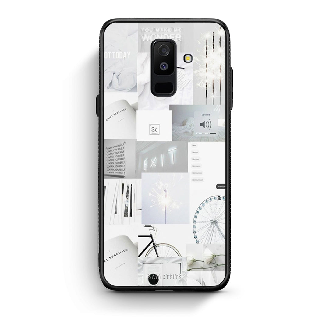 samsung A6 Plus Collage Make Me Wonder Θήκη Αγίου Βαλεντίνου από τη Smartfits με σχέδιο στο πίσω μέρος και μαύρο περίβλημα | Smartphone case with colorful back and black bezels by Smartfits