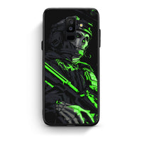 Thumbnail for samsung A6 Plus Green Soldier Θήκη Αγίου Βαλεντίνου από τη Smartfits με σχέδιο στο πίσω μέρος και μαύρο περίβλημα | Smartphone case with colorful back and black bezels by Smartfits