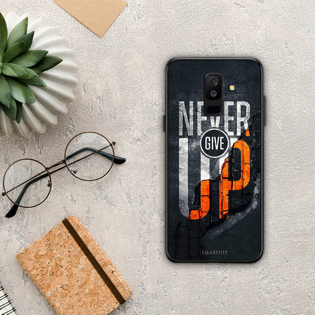 Never Give Up - Samsung Galaxy A6+ 2018 θήκη