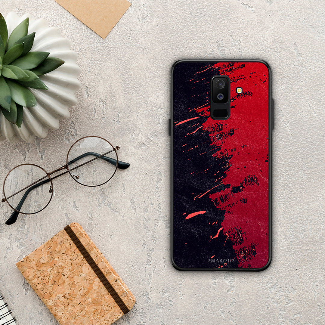 Red Paint - Samsung Galaxy A6+ 2018 θήκη