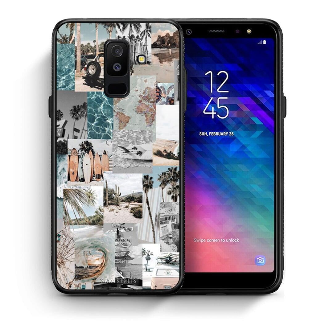 Θήκη Samsung A6+ 2018 Retro Beach Life από τη Smartfits με σχέδιο στο πίσω μέρος και μαύρο περίβλημα | Samsung A6+ 2018 Retro Beach Life case with colorful back and black bezels