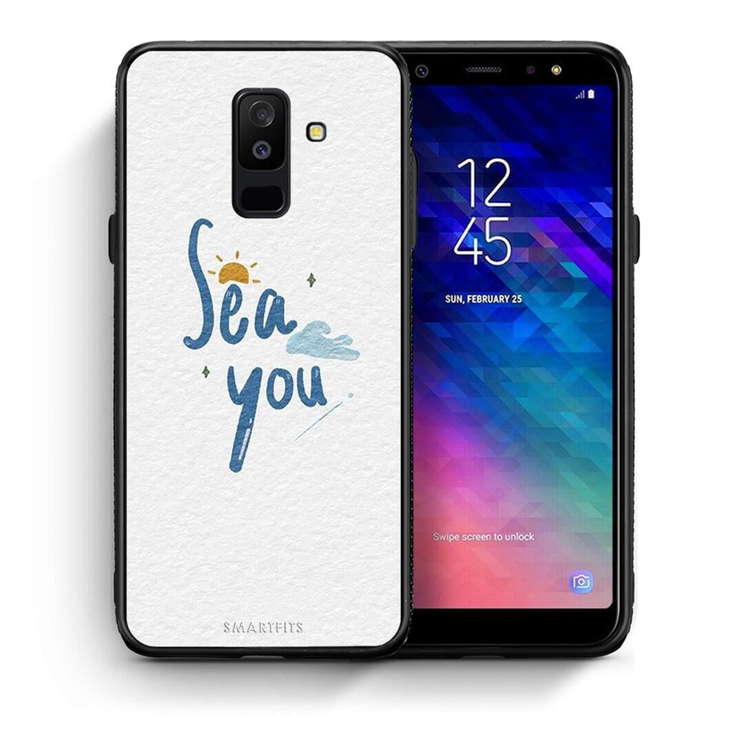 Θήκη Samsung A6+ 2018 Sea You από τη Smartfits με σχέδιο στο πίσω μέρος και μαύρο περίβλημα | Samsung A6+ 2018 Sea You case with colorful back and black bezels