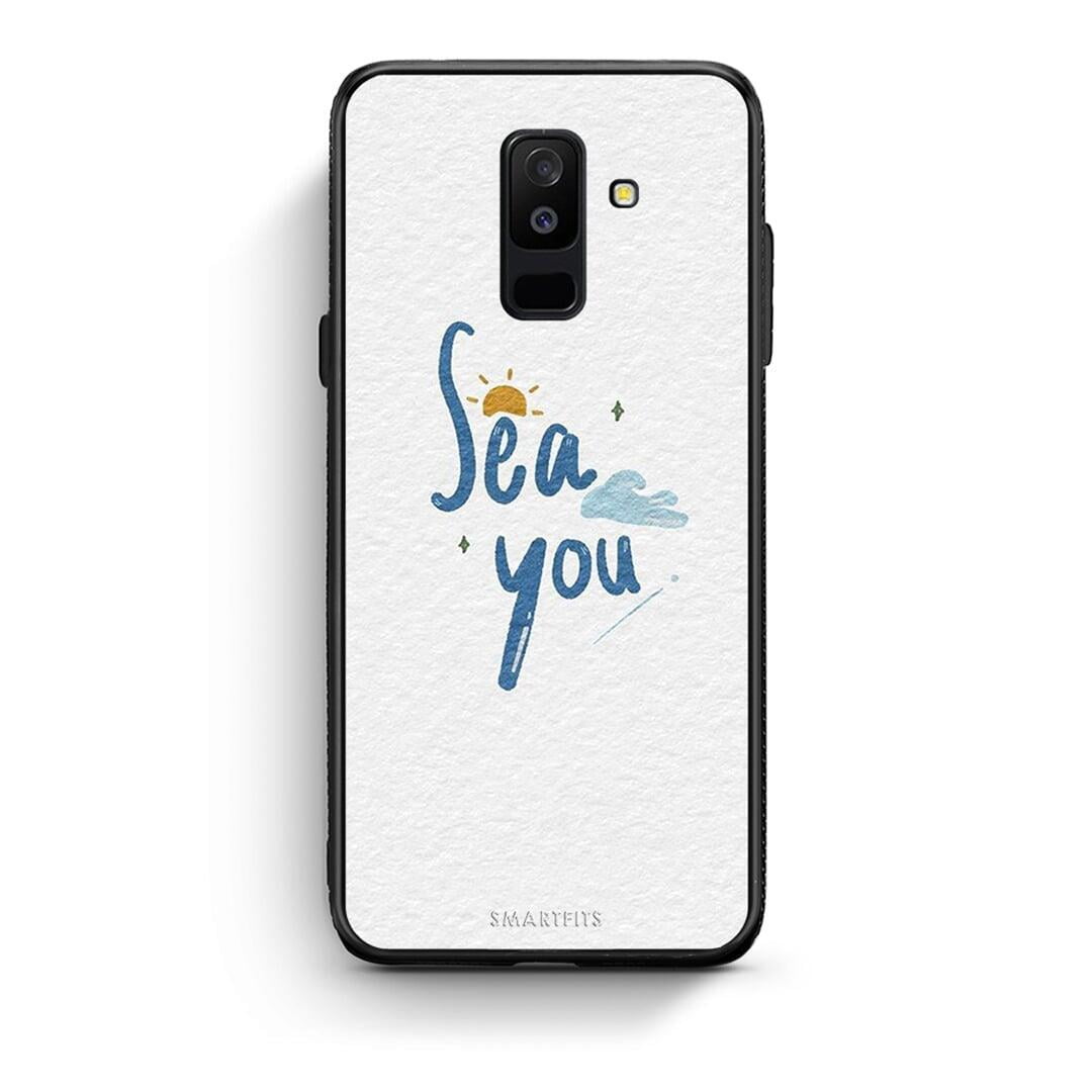 samsung A6 Plus Sea You Θήκη από τη Smartfits με σχέδιο στο πίσω μέρος και μαύρο περίβλημα | Smartphone case with colorful back and black bezels by Smartfits