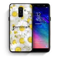 Thumbnail for Θήκη Samsung A6+ 2018 Summer Daisies από τη Smartfits με σχέδιο στο πίσω μέρος και μαύρο περίβλημα | Samsung A6+ 2018 Summer Daisies case with colorful back and black bezels