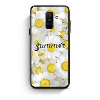 Thumbnail for samsung A6 Plus Summer Daisies Θήκη από τη Smartfits με σχέδιο στο πίσω μέρος και μαύρο περίβλημα | Smartphone case with colorful back and black bezels by Smartfits