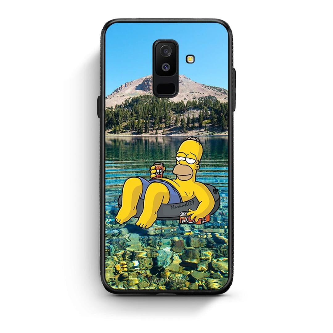 samsung A6 Plus Summer Happiness Θήκη από τη Smartfits με σχέδιο στο πίσω μέρος και μαύρο περίβλημα | Smartphone case with colorful back and black bezels by Smartfits