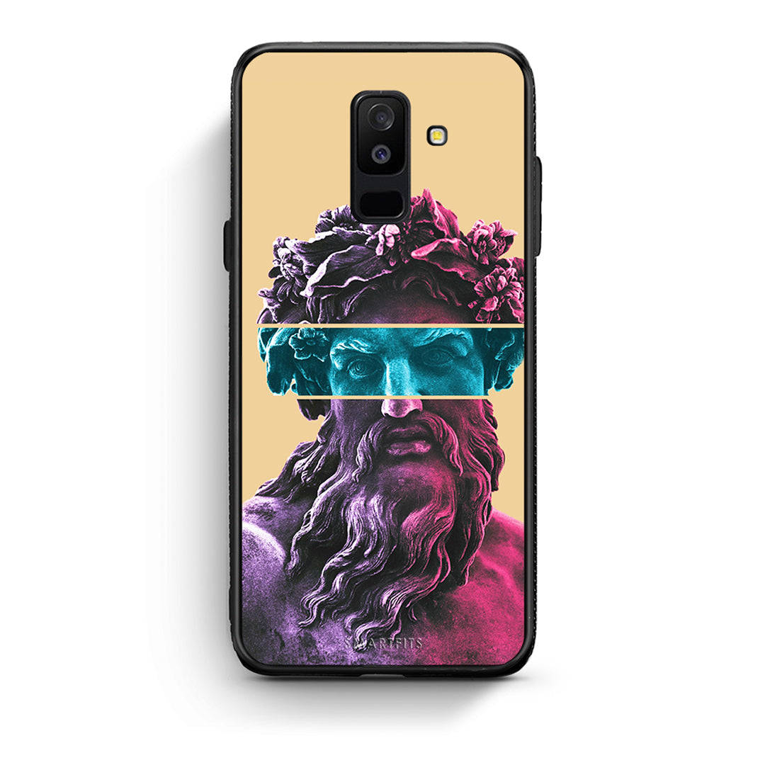 samsung A6 Plus Zeus Art Θήκη Αγίου Βαλεντίνου από τη Smartfits με σχέδιο στο πίσω μέρος και μαύρο περίβλημα | Smartphone case with colorful back and black bezels by Smartfits