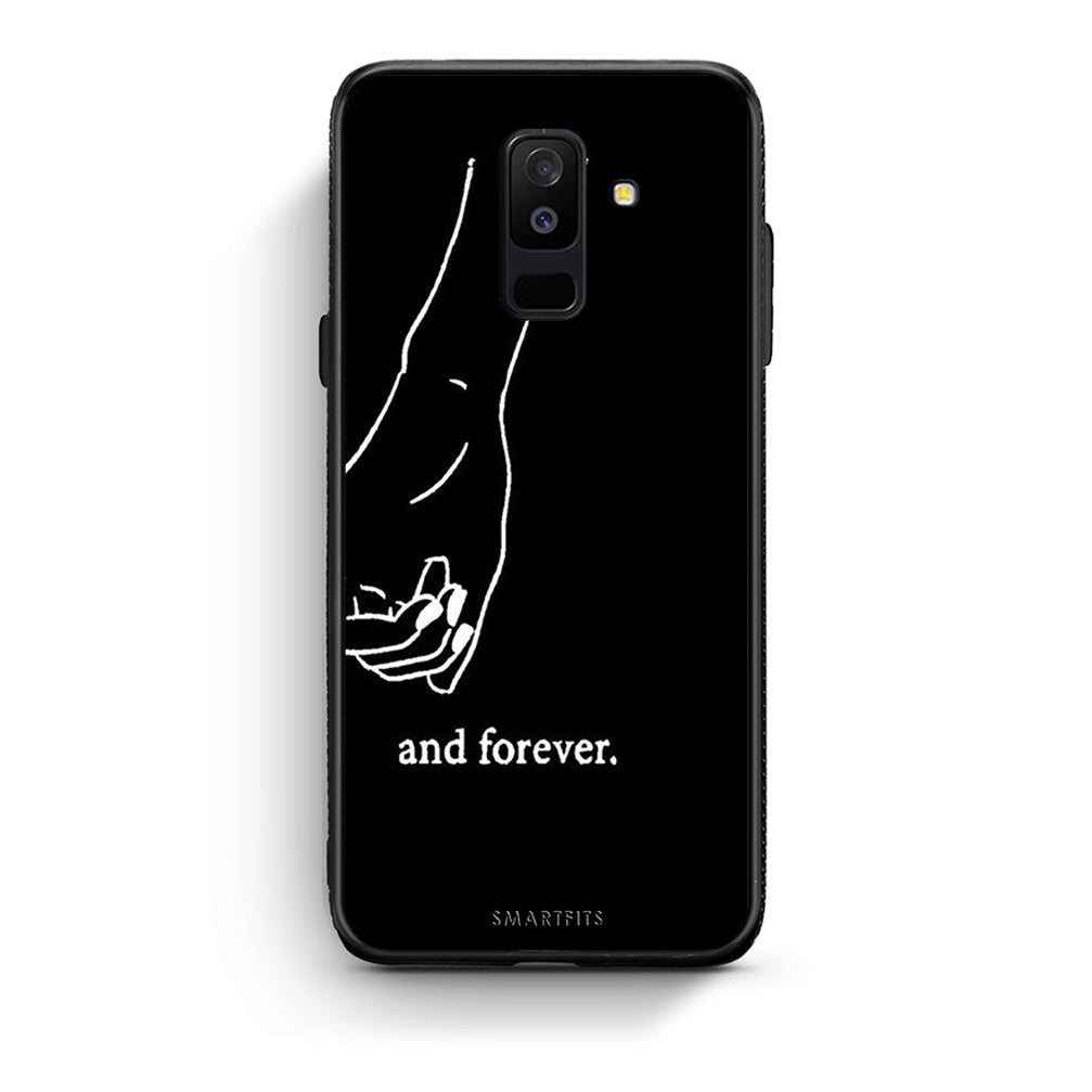 samsung A6 Plus Always & Forever 2 Θήκη Αγίου Βαλεντίνου από τη Smartfits με σχέδιο στο πίσω μέρος και μαύρο περίβλημα | Smartphone case with colorful back and black bezels by Smartfits