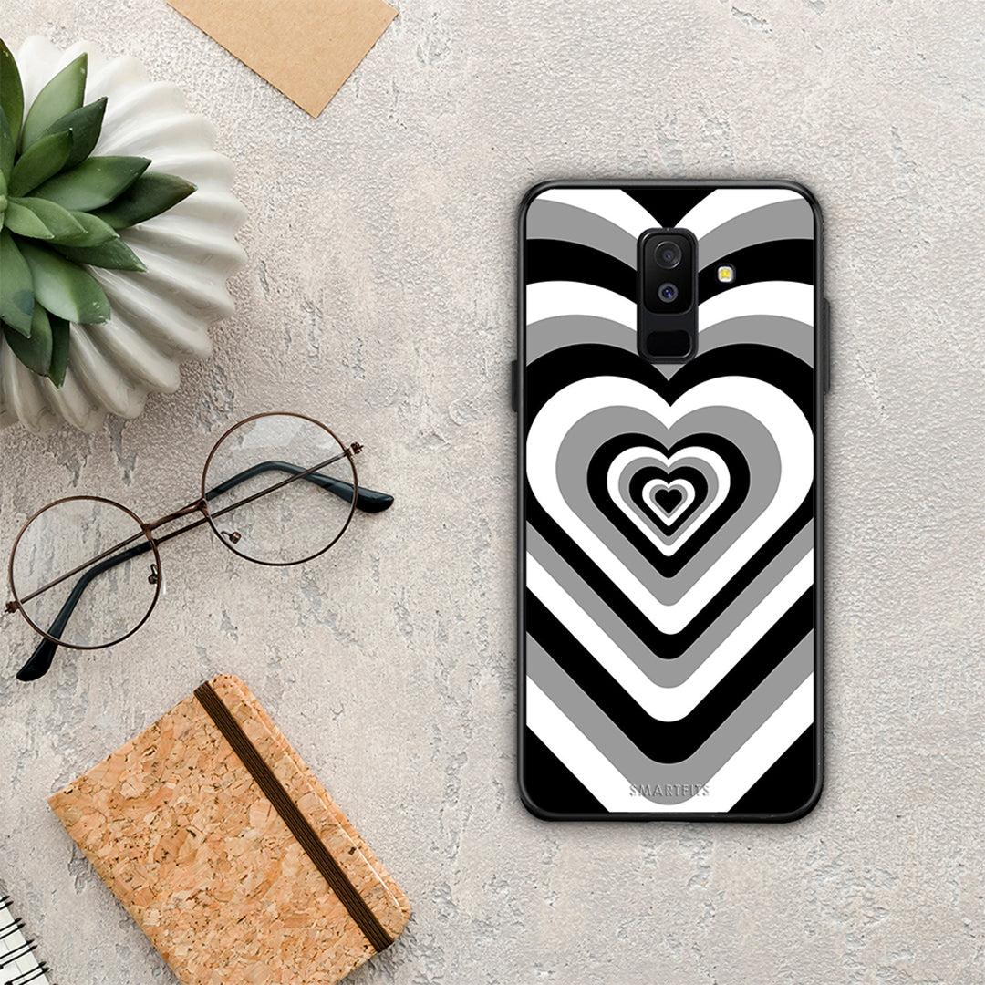 Black Hearts - Samsung Galaxy A6+ 2018 case