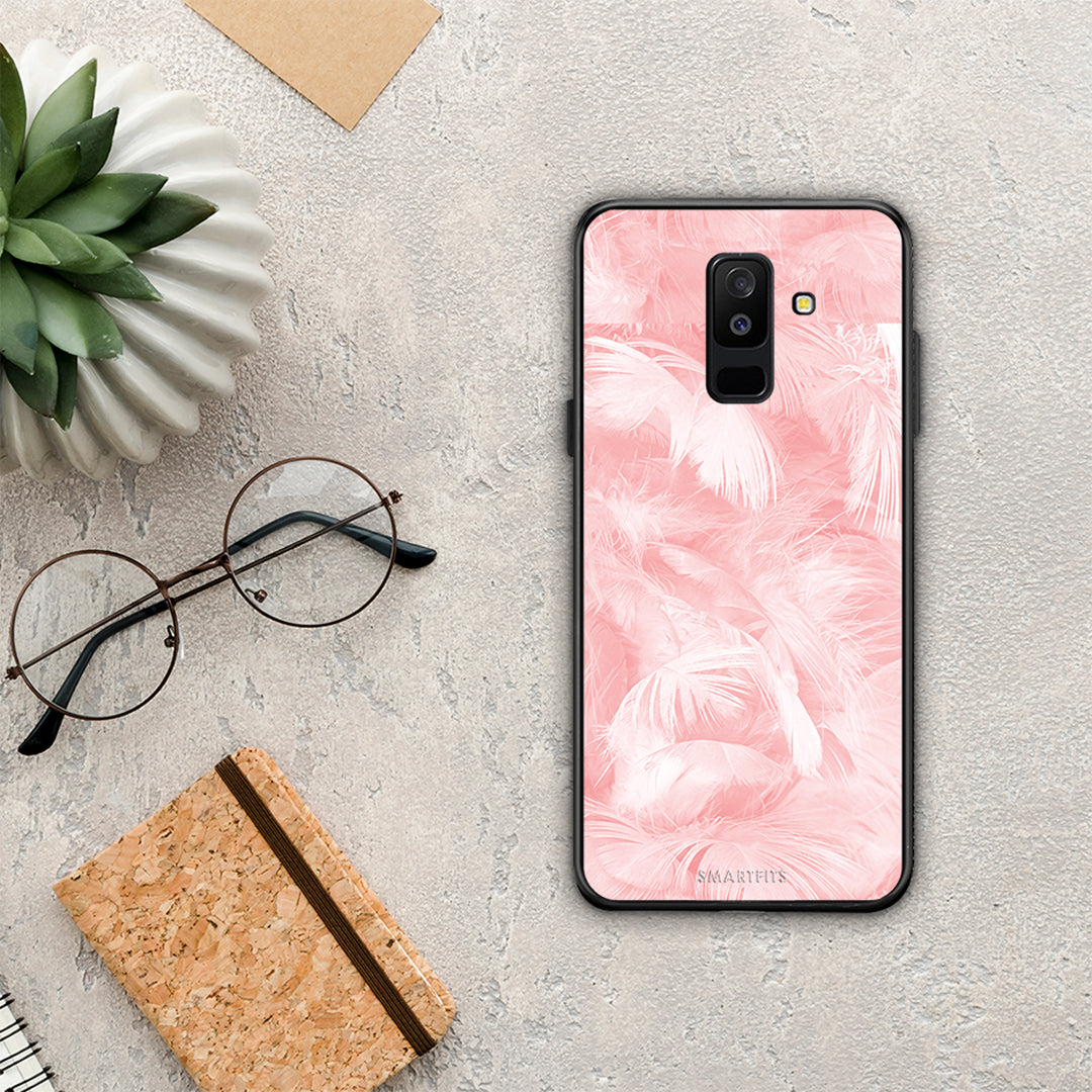 Boho Pink Feather - Samsung Galaxy A6+ 2018 Case