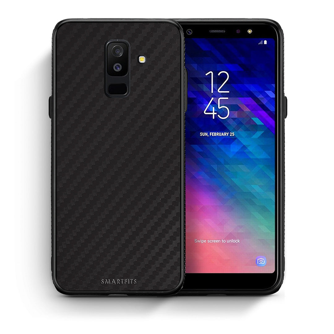 Θήκη Samsung A6+ 2018 Carbon Black από τη Smartfits με σχέδιο στο πίσω μέρος και μαύρο περίβλημα | Samsung A6+ 2018 Carbon Black case with colorful back and black bezels