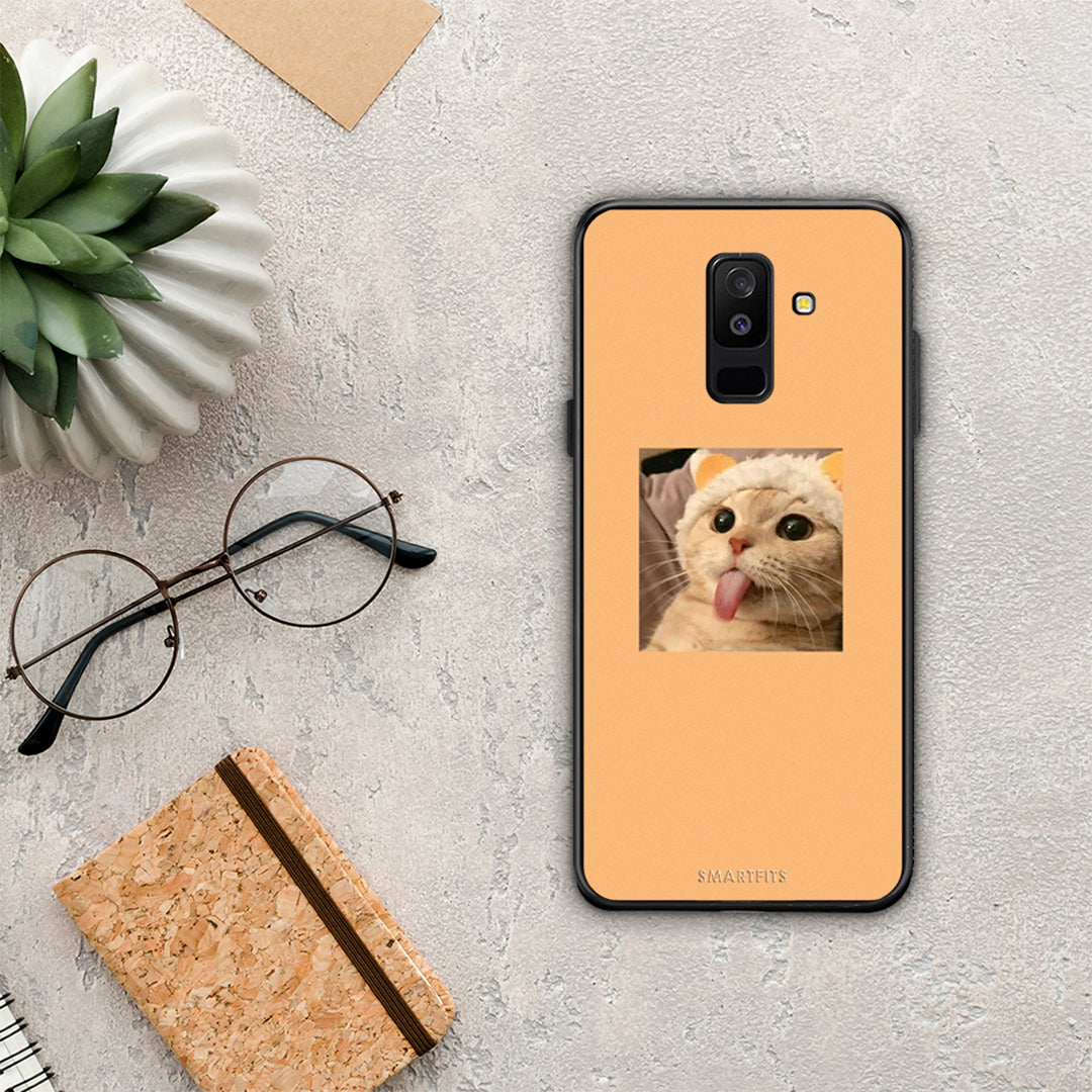 Cat Tongue - Samsung Galaxy A6+ 2018 case