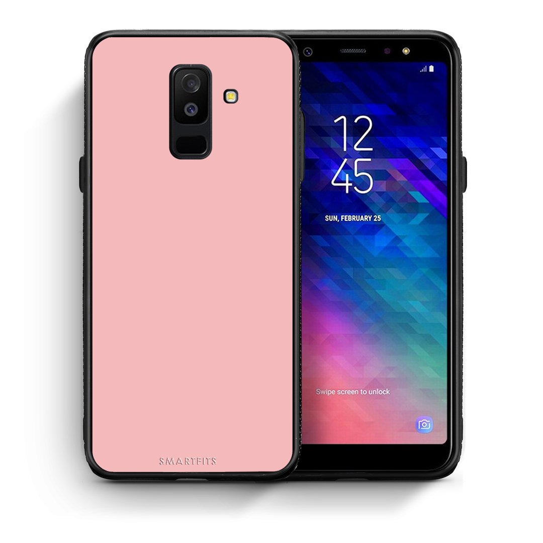 Θήκη Samsung A6+ 2018 Nude Color από τη Smartfits με σχέδιο στο πίσω μέρος και μαύρο περίβλημα | Samsung A6+ 2018 Nude Color case with colorful back and black bezels