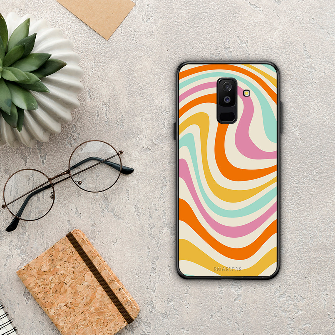 Colorful Waves - Samsung Galaxy A6+ 2018 case