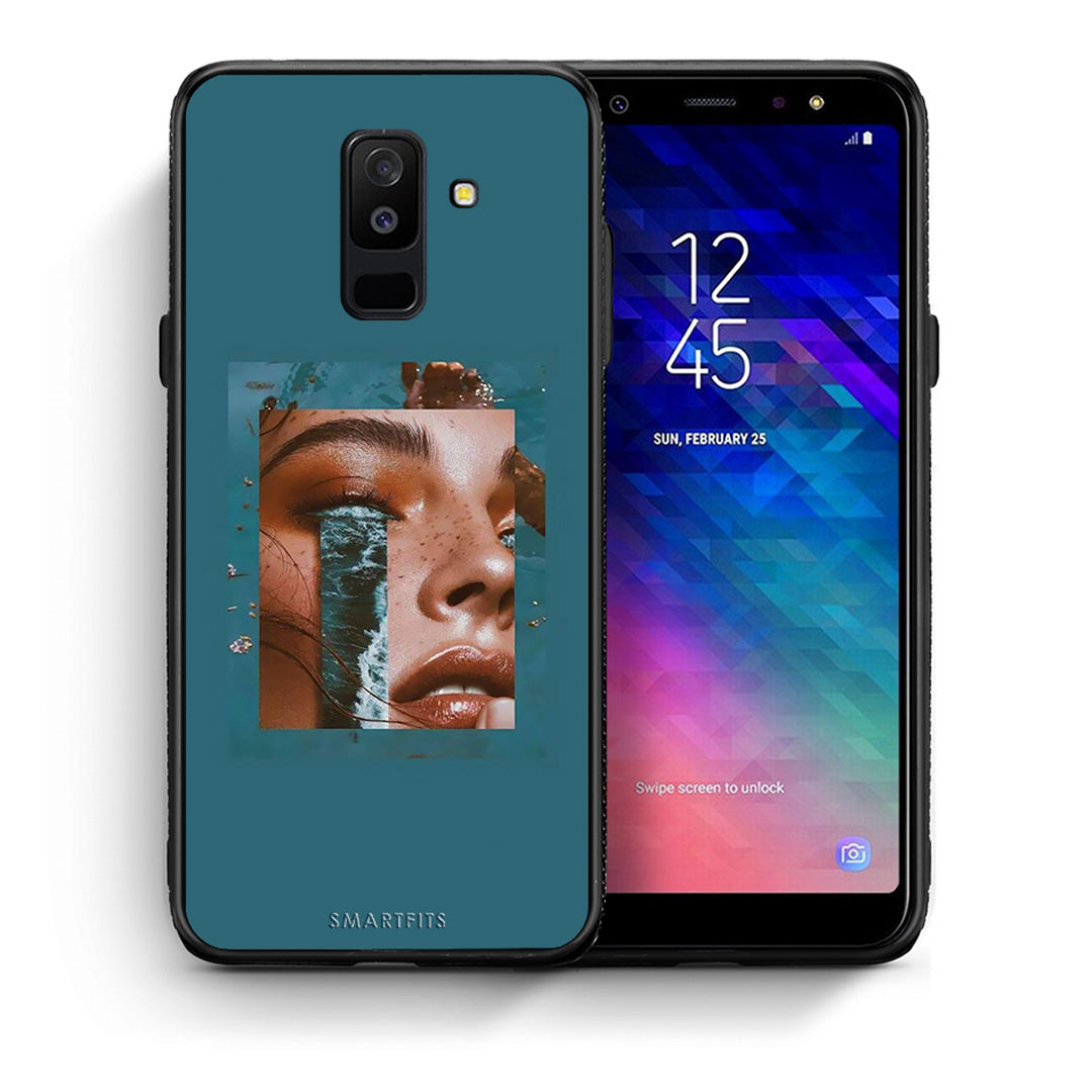 Θήκη Samsung A6+ 2018 Cry An Ocean από τη Smartfits με σχέδιο στο πίσω μέρος και μαύρο περίβλημα | Samsung A6+ 2018 Cry An Ocean case with colorful back and black bezels
