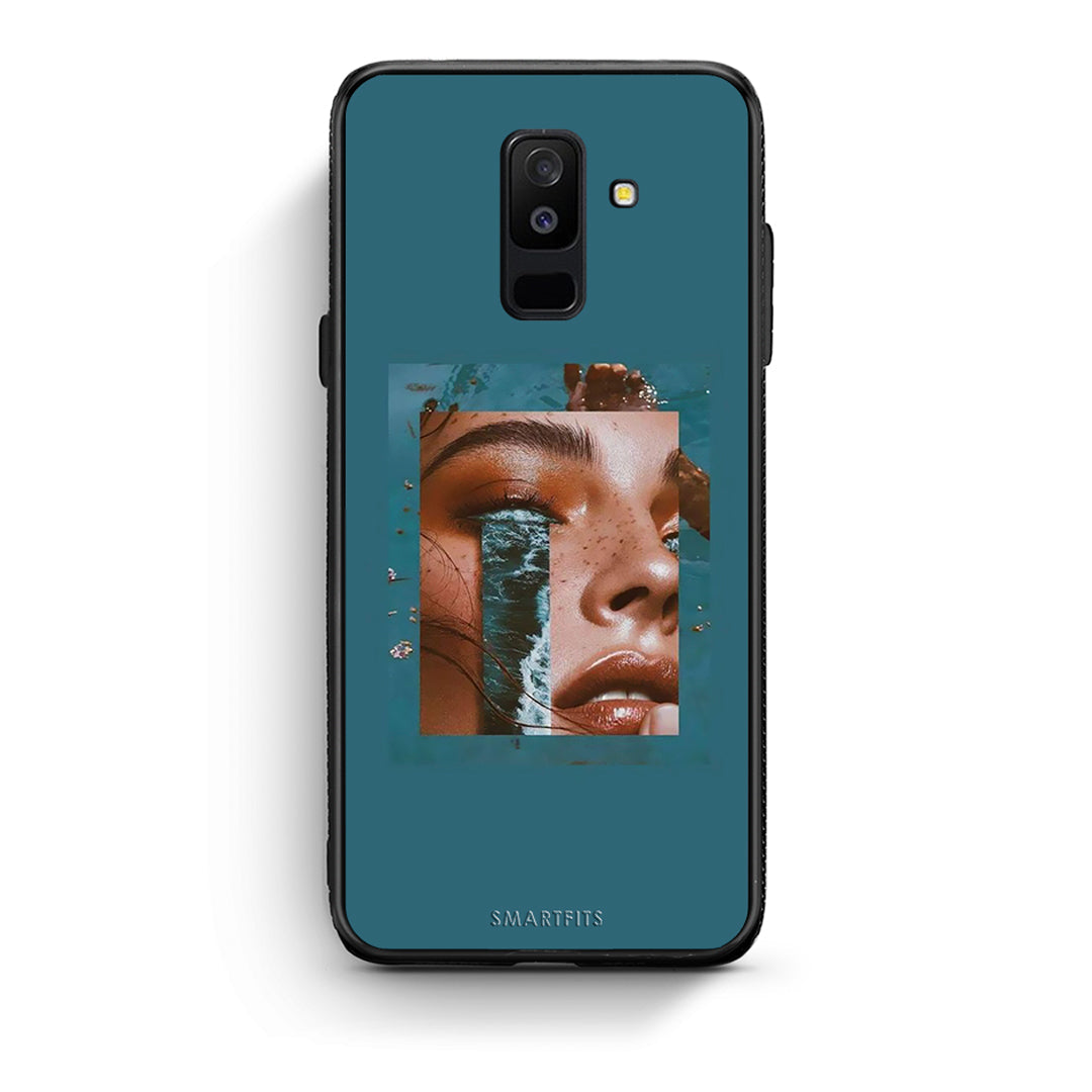 samsung A6 Plus Cry An Ocean θήκη από τη Smartfits με σχέδιο στο πίσω μέρος και μαύρο περίβλημα | Smartphone case with colorful back and black bezels by Smartfits