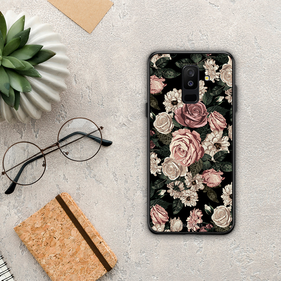 Flower Wild Roses - Samsung Galaxy A6+ 2018 case