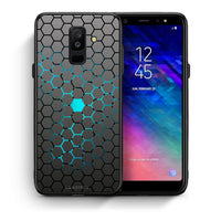 Thumbnail for Θήκη Samsung A6+ 2018 Hexagonal Geometric από τη Smartfits με σχέδιο στο πίσω μέρος και μαύρο περίβλημα | Samsung A6+ 2018 Hexagonal Geometric case with colorful back and black bezels