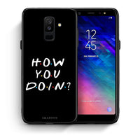 Thumbnail for Θήκη Samsung A6+ 2018 How You Doin από τη Smartfits με σχέδιο στο πίσω μέρος και μαύρο περίβλημα | Samsung A6+ 2018 How You Doin case with colorful back and black bezels