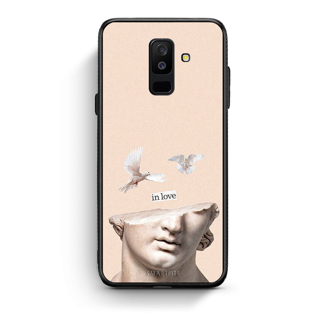 samsung A6 Plus In Love θήκη από τη Smartfits με σχέδιο στο πίσω μέρος και μαύρο περίβλημα | Smartphone case with colorful back and black bezels by Smartfits