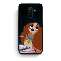 Thumbnail for samsung A6 Plus Lady And Tramp 2 Θήκη Αγίου Βαλεντίνου από τη Smartfits με σχέδιο στο πίσω μέρος και μαύρο περίβλημα | Smartphone case with colorful back and black bezels by Smartfits