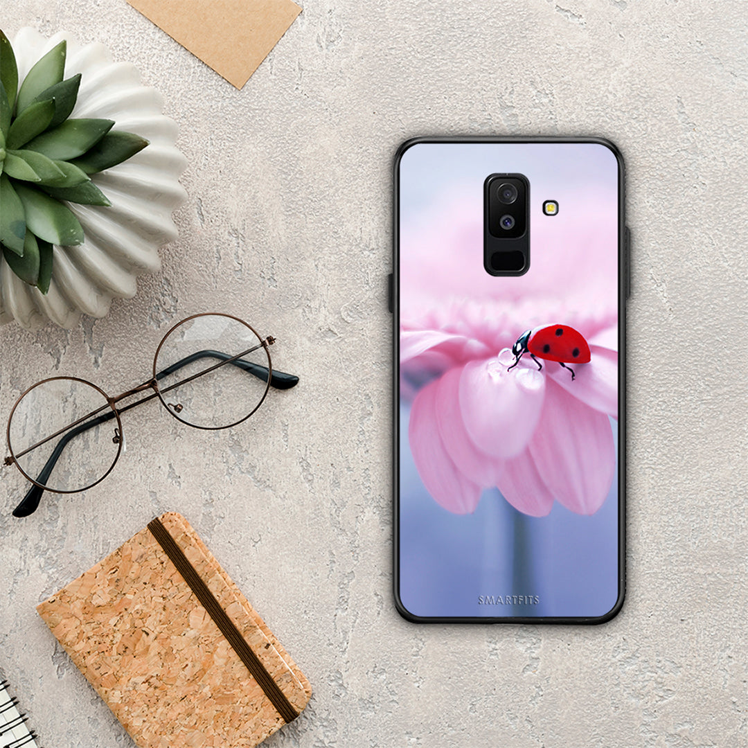 Ladybug Flower - Samsung Galaxy A6+ 2018 θήκη