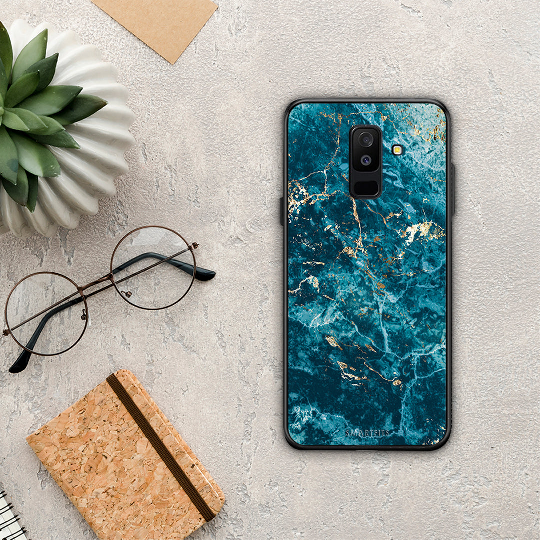 Marble Blue - Samsung Galaxy A6+ 2018 case
