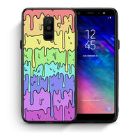 Thumbnail for Θήκη Samsung A6+ 2018 Melting Rainbow από τη Smartfits με σχέδιο στο πίσω μέρος και μαύρο περίβλημα | Samsung A6+ 2018 Melting Rainbow case with colorful back and black bezels