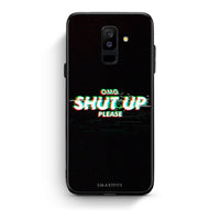 Thumbnail for samsung A6 Plus OMG ShutUp θήκη από τη Smartfits με σχέδιο στο πίσω μέρος και μαύρο περίβλημα | Smartphone case with colorful back and black bezels by Smartfits