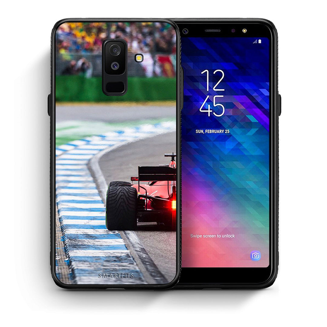 Θήκη Samsung A6+ 2018 Racing Vibes από τη Smartfits με σχέδιο στο πίσω μέρος και μαύρο περίβλημα | Samsung A6+ 2018 Racing Vibes case with colorful back and black bezels