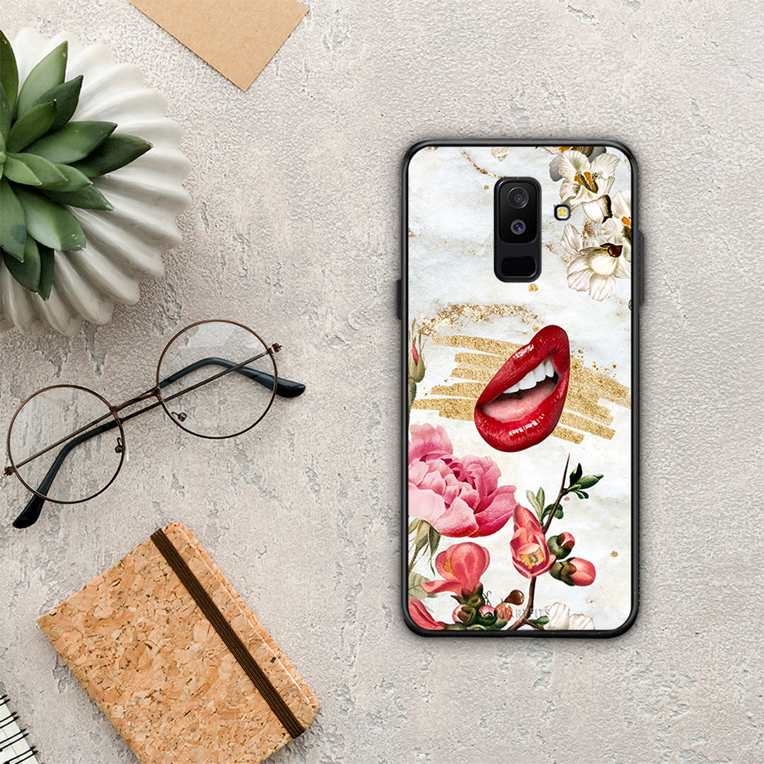 Red Lips - Samsung Galaxy A6+ 2018 case