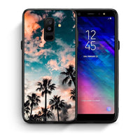 Thumbnail for Θήκη Samsung A6+ 2018 Sky Summer από τη Smartfits με σχέδιο στο πίσω μέρος και μαύρο περίβλημα | Samsung A6+ 2018 Sky Summer case with colorful back and black bezels