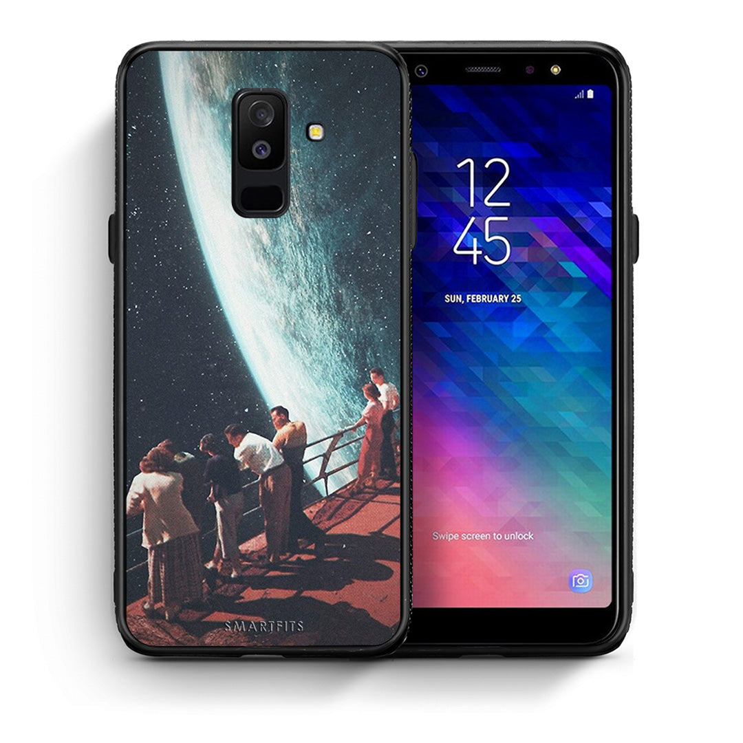 Θήκη Samsung A6+ 2018 Surreal View από τη Smartfits με σχέδιο στο πίσω μέρος και μαύρο περίβλημα | Samsung A6+ 2018 Surreal View case with colorful back and black bezels