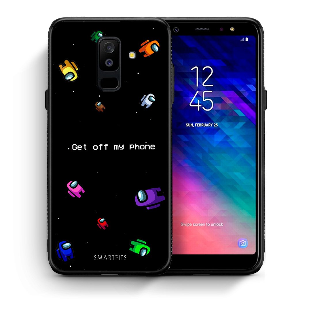 Θήκη Samsung A6+ 2018 AFK Text από τη Smartfits με σχέδιο στο πίσω μέρος και μαύρο περίβλημα | Samsung A6+ 2018 AFK Text case with colorful back and black bezels