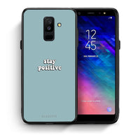 Thumbnail for Θήκη Samsung A6+ 2018 Positive Text από τη Smartfits με σχέδιο στο πίσω μέρος και μαύρο περίβλημα | Samsung A6+ 2018 Positive Text case with colorful back and black bezels