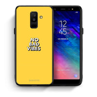 Thumbnail for Θήκη Samsung A6+ 2018 Vibes Text από τη Smartfits με σχέδιο στο πίσω μέρος και μαύρο περίβλημα | Samsung A6+ 2018 Vibes Text case with colorful back and black bezels